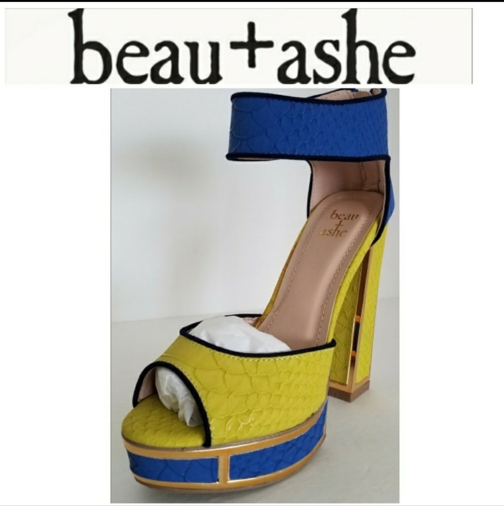 Summer heels. Ukrainian colors 🇺🇦